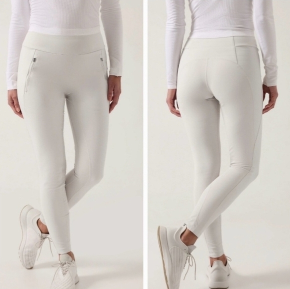 Athleta peak hybrid Fleece tight Size Small - Picture 1 of 15